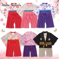 kids japanese kimono style baby girls boys 5 types toddler infant cotton kimono boys jumpsuit clothes costume