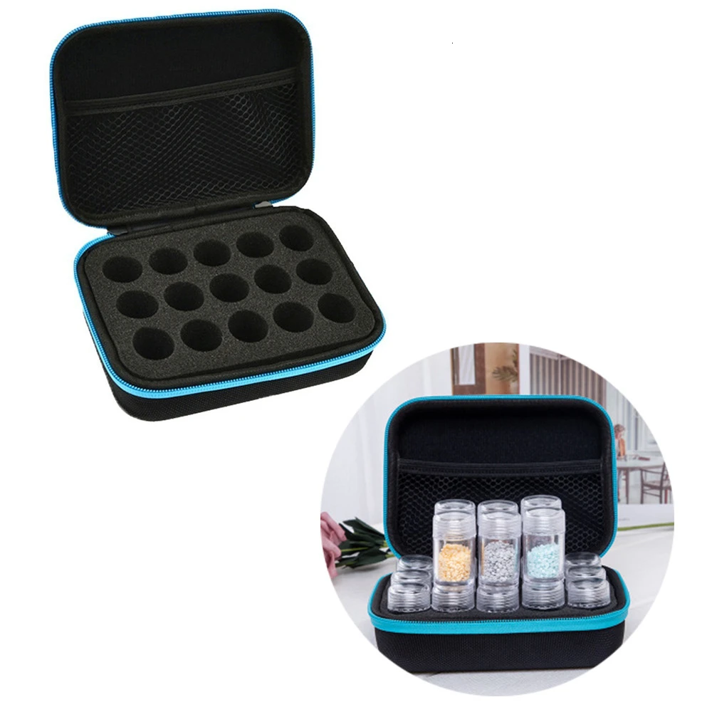 

EverShine 15/30/60 Slots Diamond Painting Tools Accessories Diamond Embroidery Bead Storage Bottle Multi-function Handbag Kits