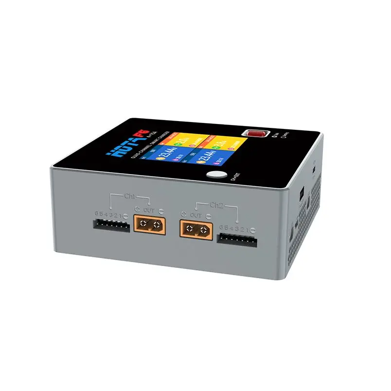 

HOTA F6 1000W 250Wx4 15Ax4 Quad-Channel Smart Charger Lipo LiIon NiMH Lipo Battery Balance Charger USB-A Type-C For RC FPV Drone