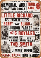 little richard at chattanooga 12 x 8 inches retro metal tin sign vintage art poster plaque