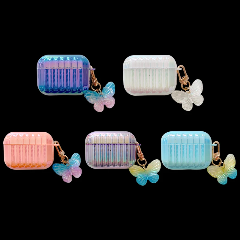 

Suitable for AirPods Pro earphone case Suitable for AirPod 2 3 butterfly pendant wireless bluetooth earphone protective case