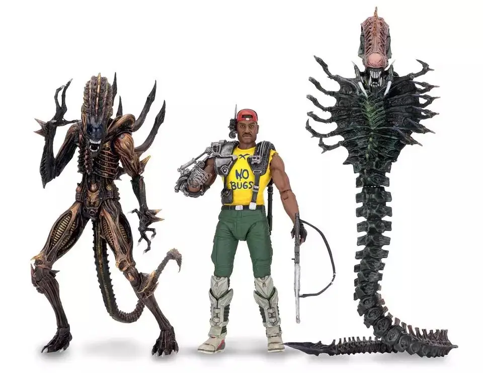 

NECA Aliens Space Snake Alien Scorpion Alien Marine Apone 7" PVC Action Figure Collectible Model AVP Toy