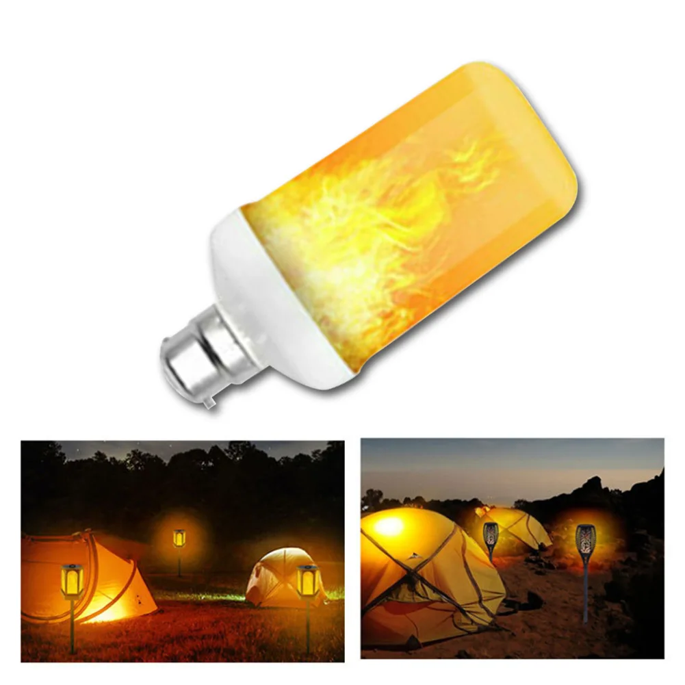 

LED Flame Flickering Effect Fire Light Bulb Flame Lamp Simulated Decor B22 LED Spotlights LED Cool White Lamp