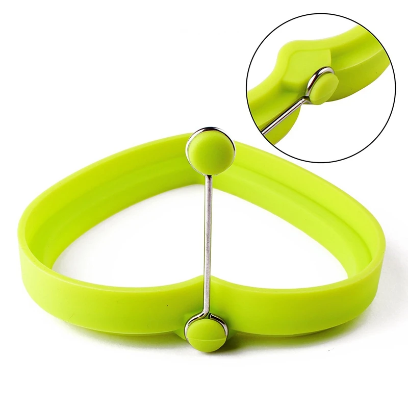 

1PCS Heart Shape Silicone Egg Moulds Kitchen Pancake Ring Non-stick Silicone Heart Egg fried Mould Silicone Egg Ring Kitchenware