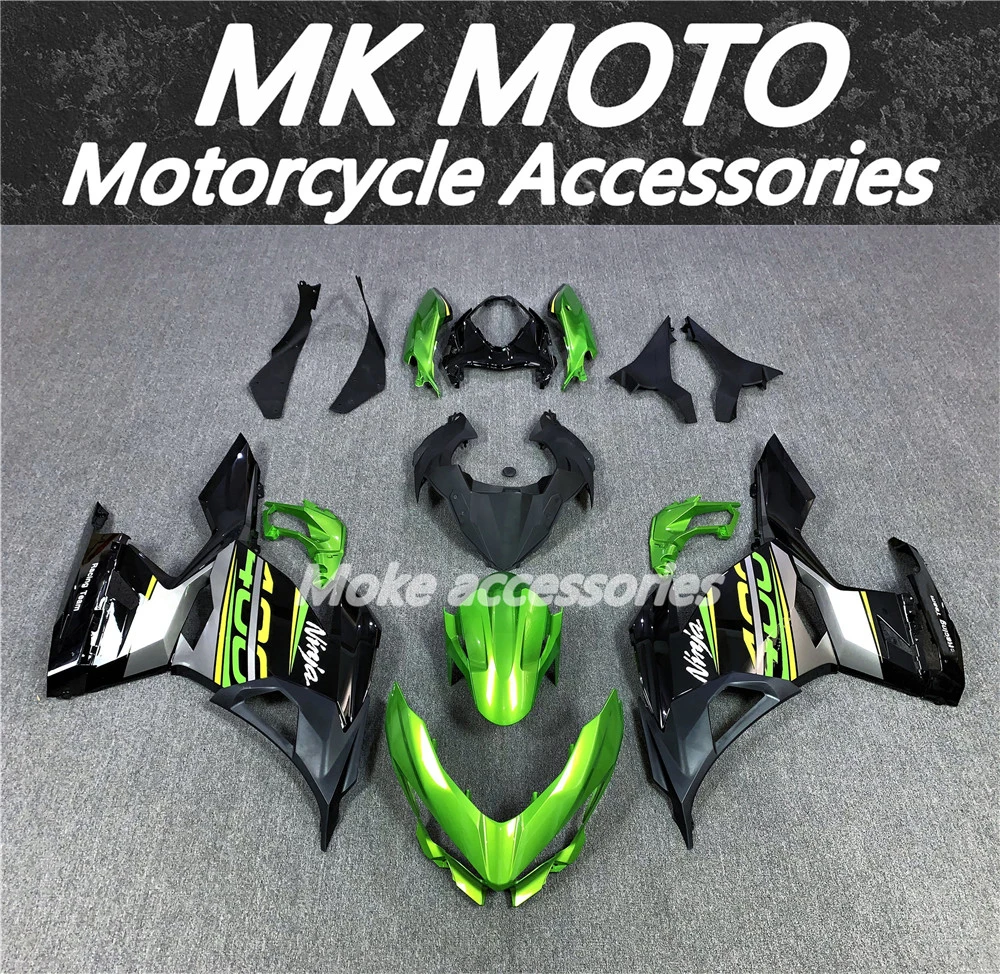 

Motorcycle Fairings Kit Fit For Ninja 400 2018 2019 2020 2021 2022 Bodywork Set High Quality ABS Injection NEW Green Black