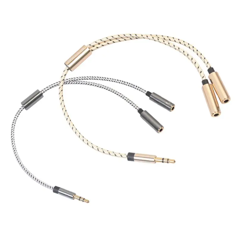 

Couple Headphone Audio Cable Y Splitter Cable 3.5 Mm 1 Male To 2 Dual Female Audio Cable For Huawei Xiaomi Friend Cable