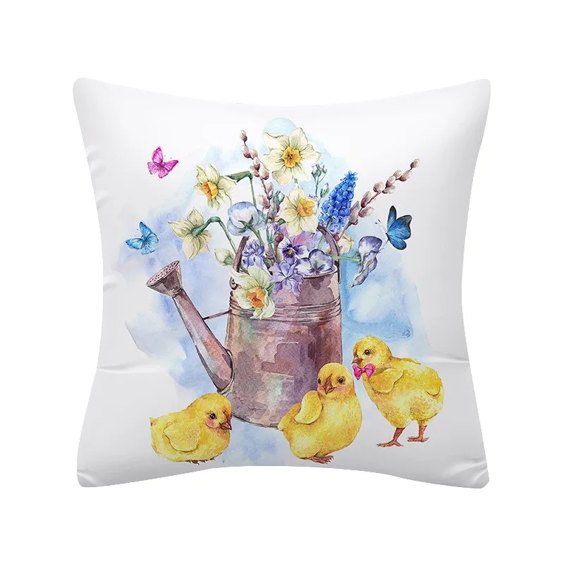 Пасхальные льняные наволочки домашний декор праздничная Подушка домашняя