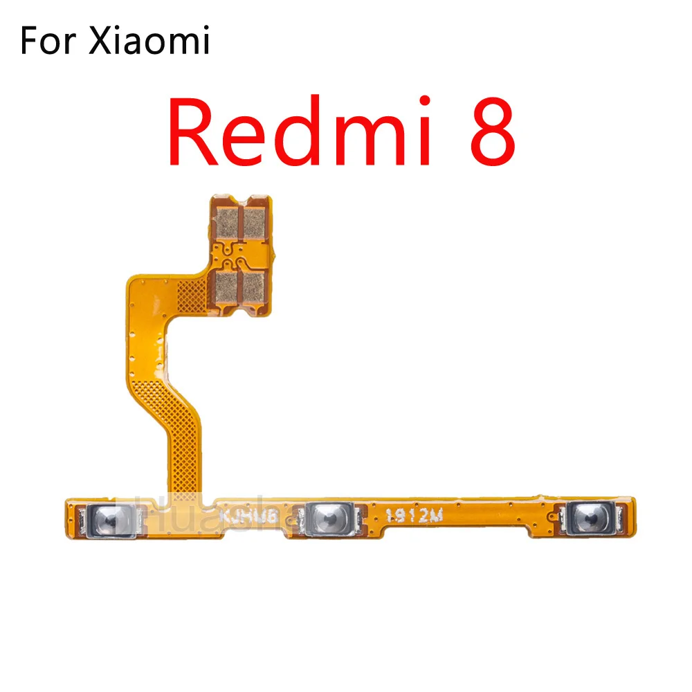 10pcs/lot For Xiaomi Redmi 8 7 6 Pro 7A Note Power Volume Button Switch On Off Flex Cable | Мобильные телефоны и