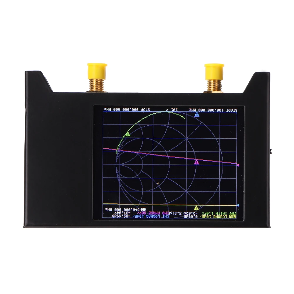 

2.8 inch LCD Display NanoVNA VNA HF VHF UHF UV Vector Network Analyzer Antenna Analyzer with Charging Cable Storage Bag