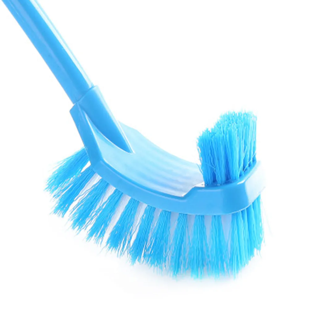 Пластиковая щетка для чистки ванной комнаты с длинной ручкой двухсторонняя