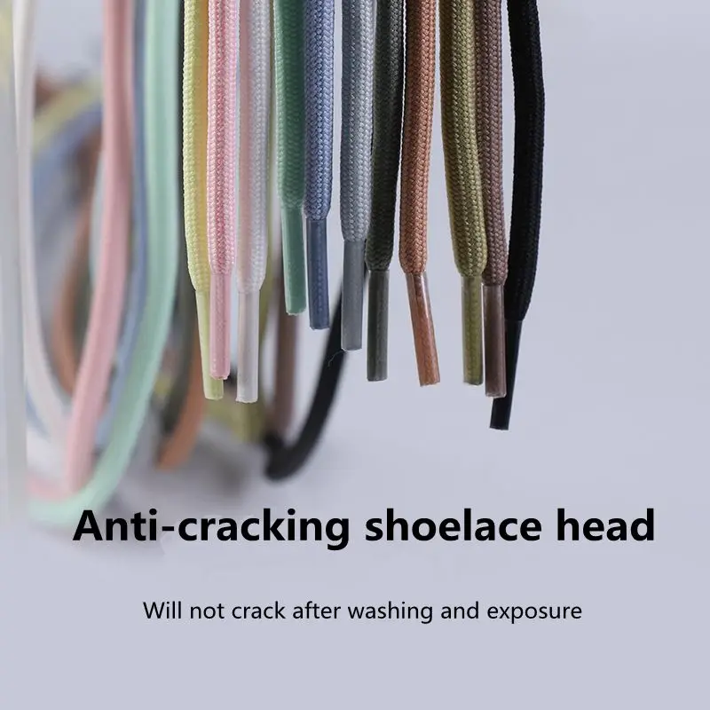 1Pair New 2022 Round Shoelaces Polyester Solid Classic For Yezy Sports Martin Boot shoeslace Sneaker Shoe Laces Strings 20colors