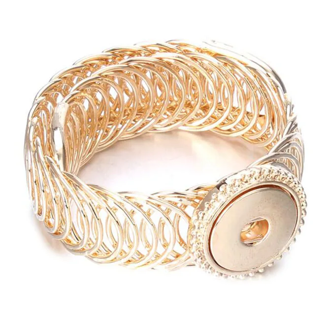 Snap Jewelry эластичный браслет Браслеты розовое золото посеребренные оснастки