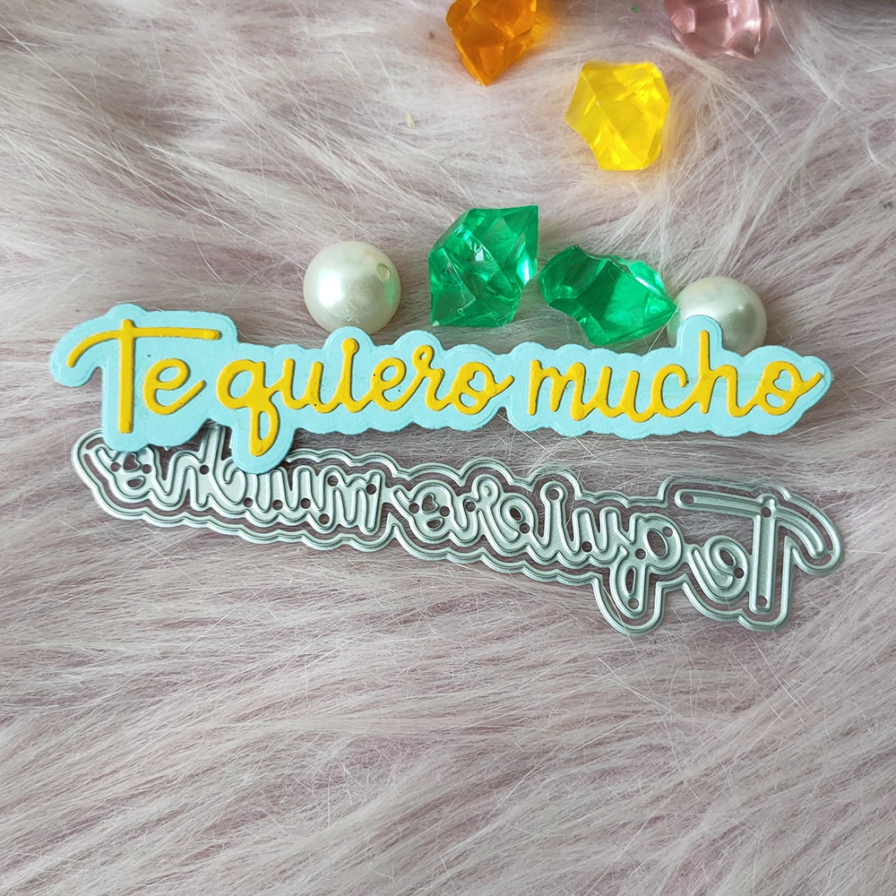 

New Spanish metal cutting die mould scrapbook decoration embossed photo album decoration card making DIY handicrafts