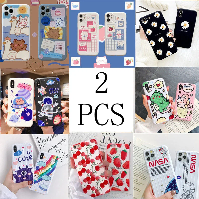 

Soft Case for Apple 6/7/8Plus X/Xs Silicone Mobile Phone Shell Iphonexs/XR Protective Case Xsmax Female