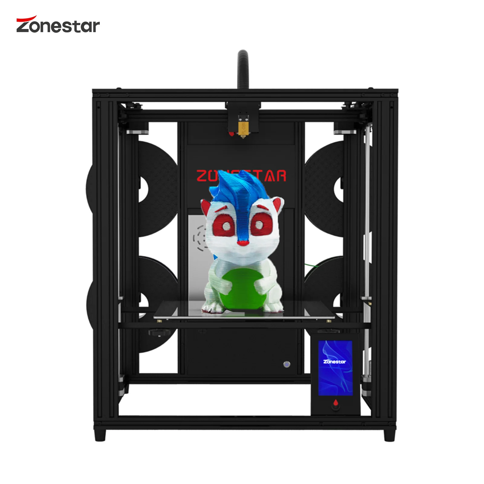 3D-принтер Zonestar Z9V5 PRO Модернизированный с регулируемыми четырьмя экструдерами