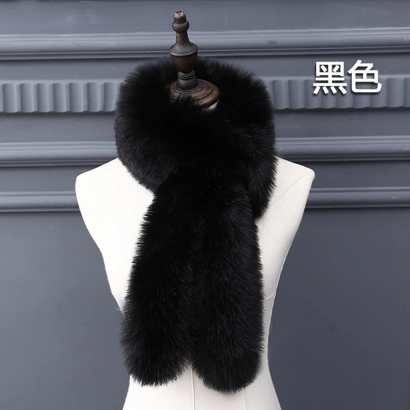 

2021 новый стиль пушистый нагрудник шарф меховой воротник утолщенный белый нагрудник