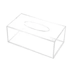 Прозрачная акриловая коробка для салфеток, Простой прямоугольный бумажный держатель для салфеток, органайзер для автомобиля, домашнего концевого стола