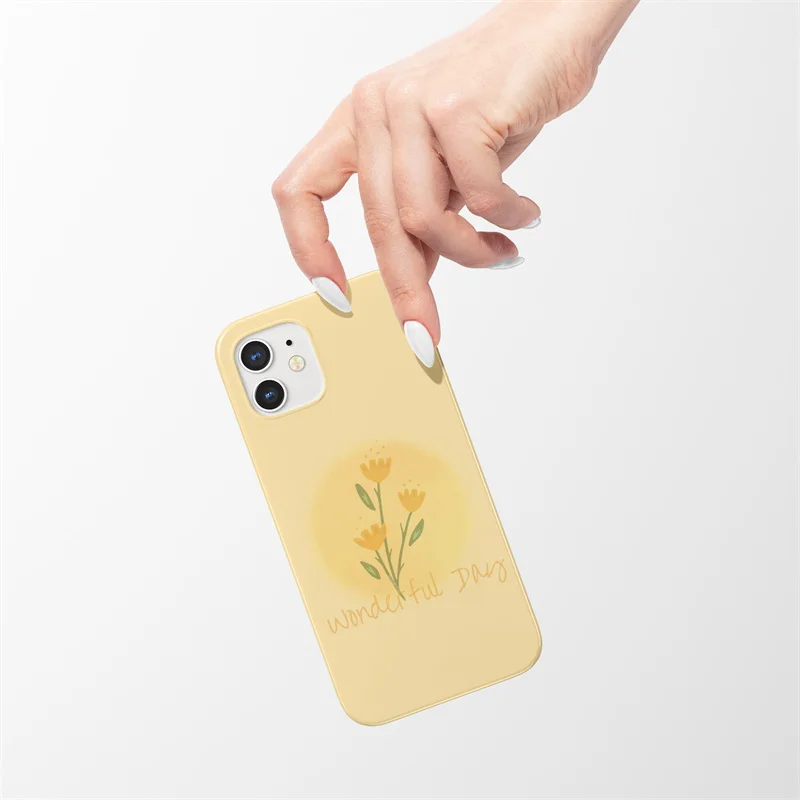 

Soft TPU Phone Case For iPhone SE 2020 11 12 XS XR X Pro MAX 8 7 6S 6 Plus Back Cover Color Painting Flowers Warm Color Pattern
