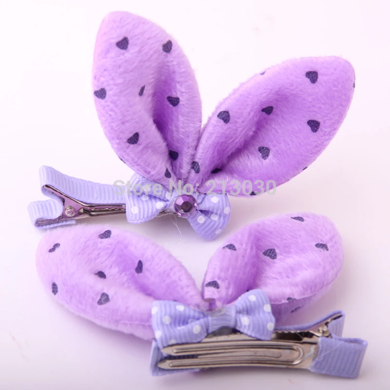 Модные заколки кошачьи ушки корейские милые заячьи для волос ленточные узлы