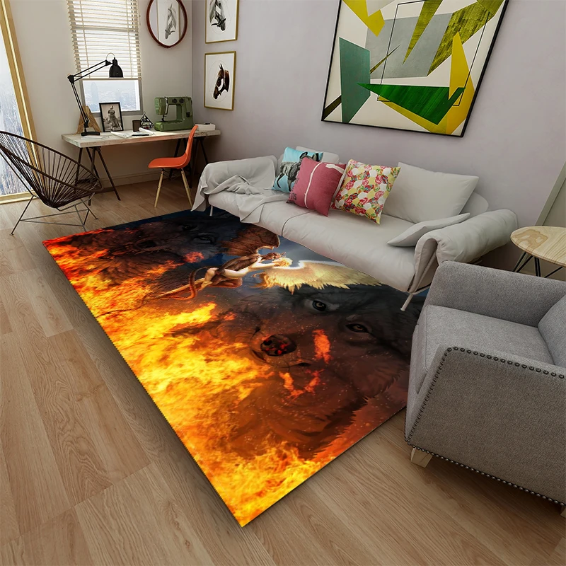 Коврик для входной двери Snow Wolf Противоскользящий коврик кухни ванной гостиной