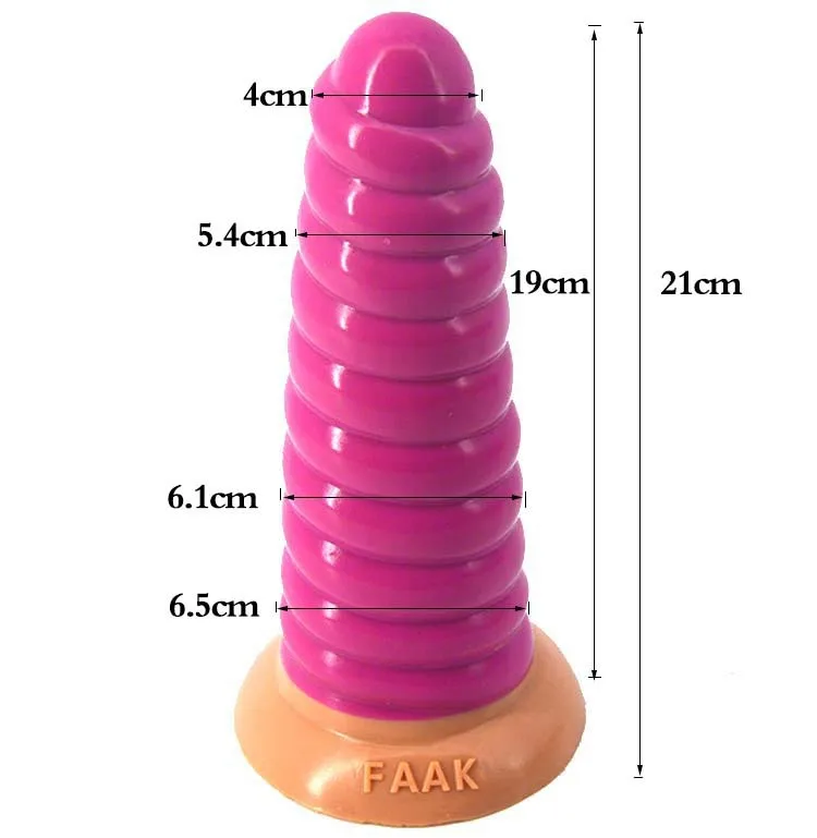 FAAK Golden Twist Anal Plug Silicone Male Female Masturbator Vagina Stimulate Sex Toys Shop Big Dong Dildo | Красота и здоровье