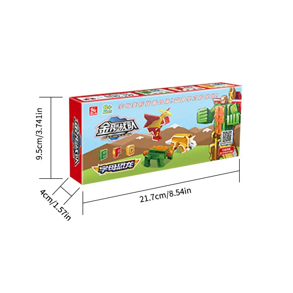 

NEW 26 Letters A-Z Alphabet Animal Dinosaur Warrior Deformation Action Figures Transformation Robot Toys For Children Gifts