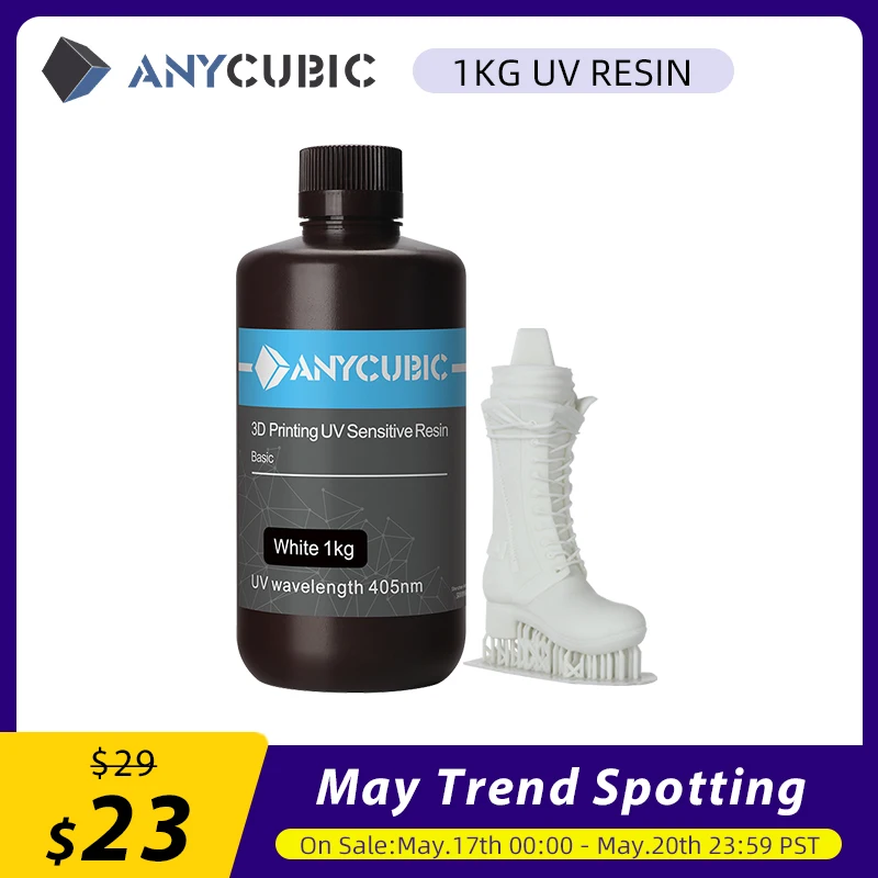 Наполнитель для 3D печати ANYCUBIC 405 нм УФ полимер принтера Photon S материал LCD с
