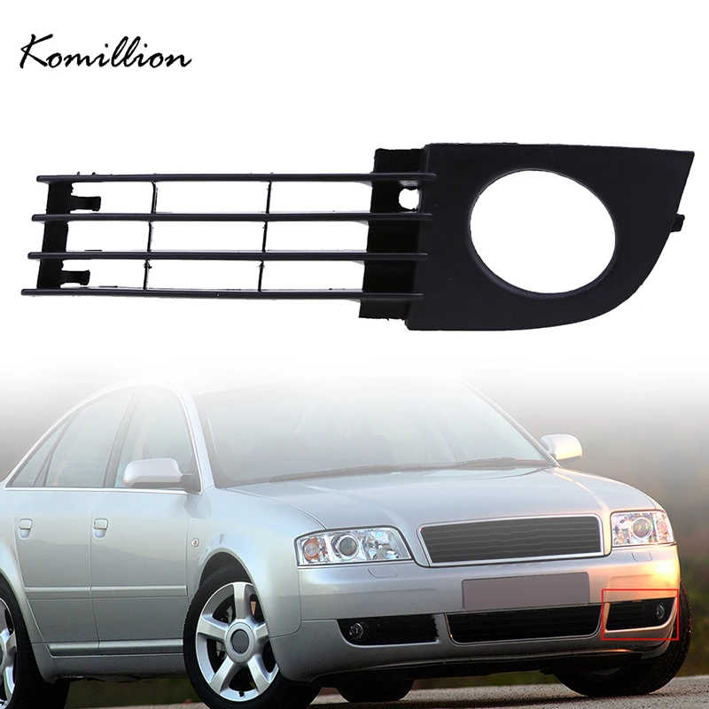 

Car Fog Lights Frame Bumper Lower Racing Black Grills Exterior Parts for Audi A6 C5 Sedan/Avant 2002 2003 2004 2005 Facelift