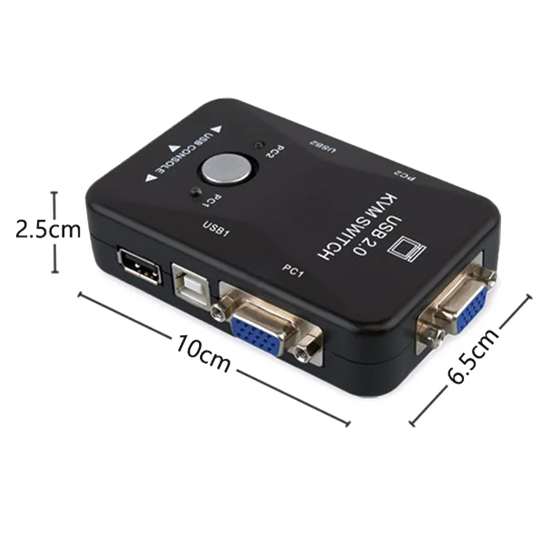 Два в переключатель USB 2 Порты и разъёмы общий доступ к принтеру компьютерное