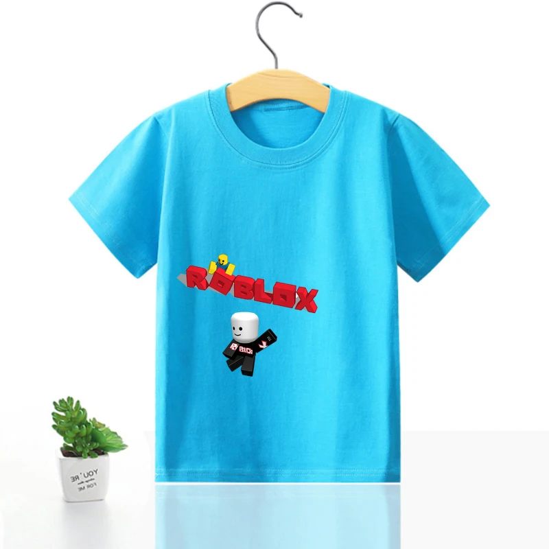 Футболка Robloxs Детская рубашка мультяшная детская одежда модная футболка 100%