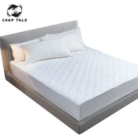 2020 hot sale bed cover brushed fabric quilted mattress protector waterproof mattress topper for bed anti mite mattress cover