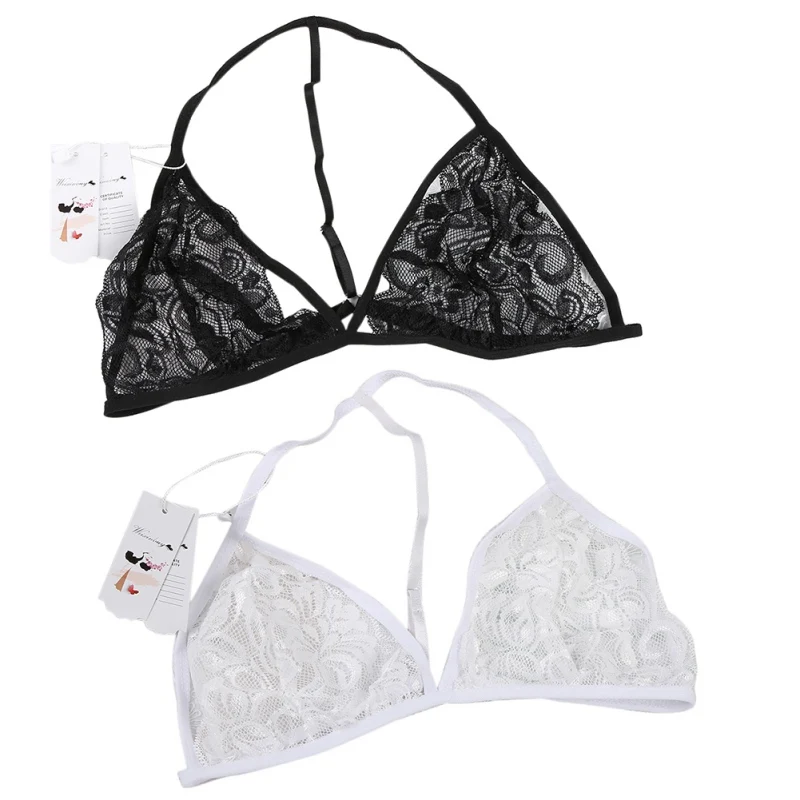 

Sexy Lace Bras For Women Underwired Hollow Out Bra Sheer Floral Triangle Bralette Bra Delicate Embroidery Lingerie Brassiere