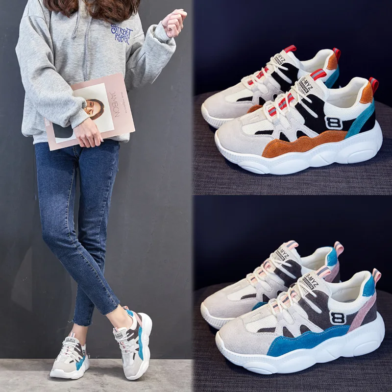 Женская обувь дышащие кроссовки из натуральной кожи однотонная для тенниса