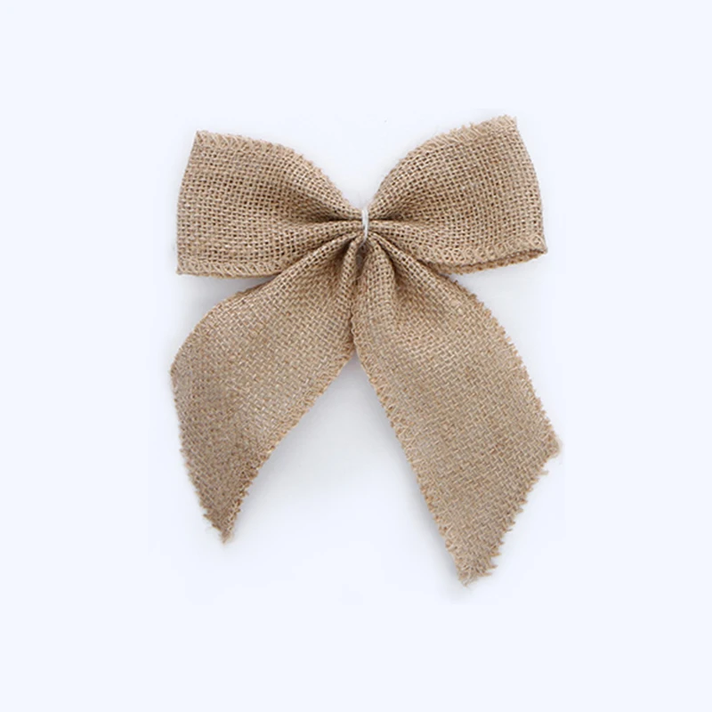1 шт. натуральный джутовый бант кружевная лента отделка Деревенское свадебное
