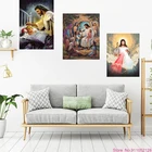 Алмазная 5d картина Иисуса спасательного христианства, полный пейзаж, Набор для вышивки крестиком, семейное украшение, романтический подарок для детей