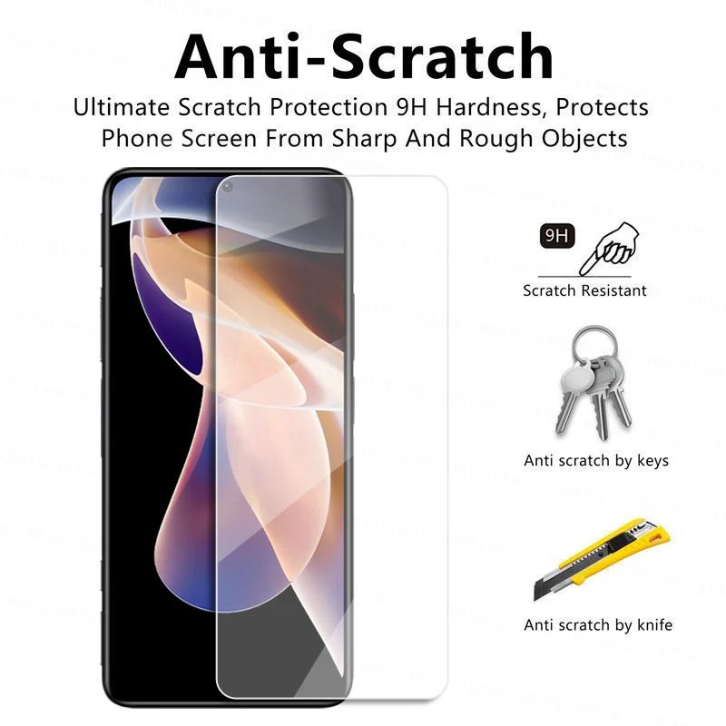 Protector de pantalla para Xiaomi Redmi Note 11 Pro, cristal templado, 5G-2