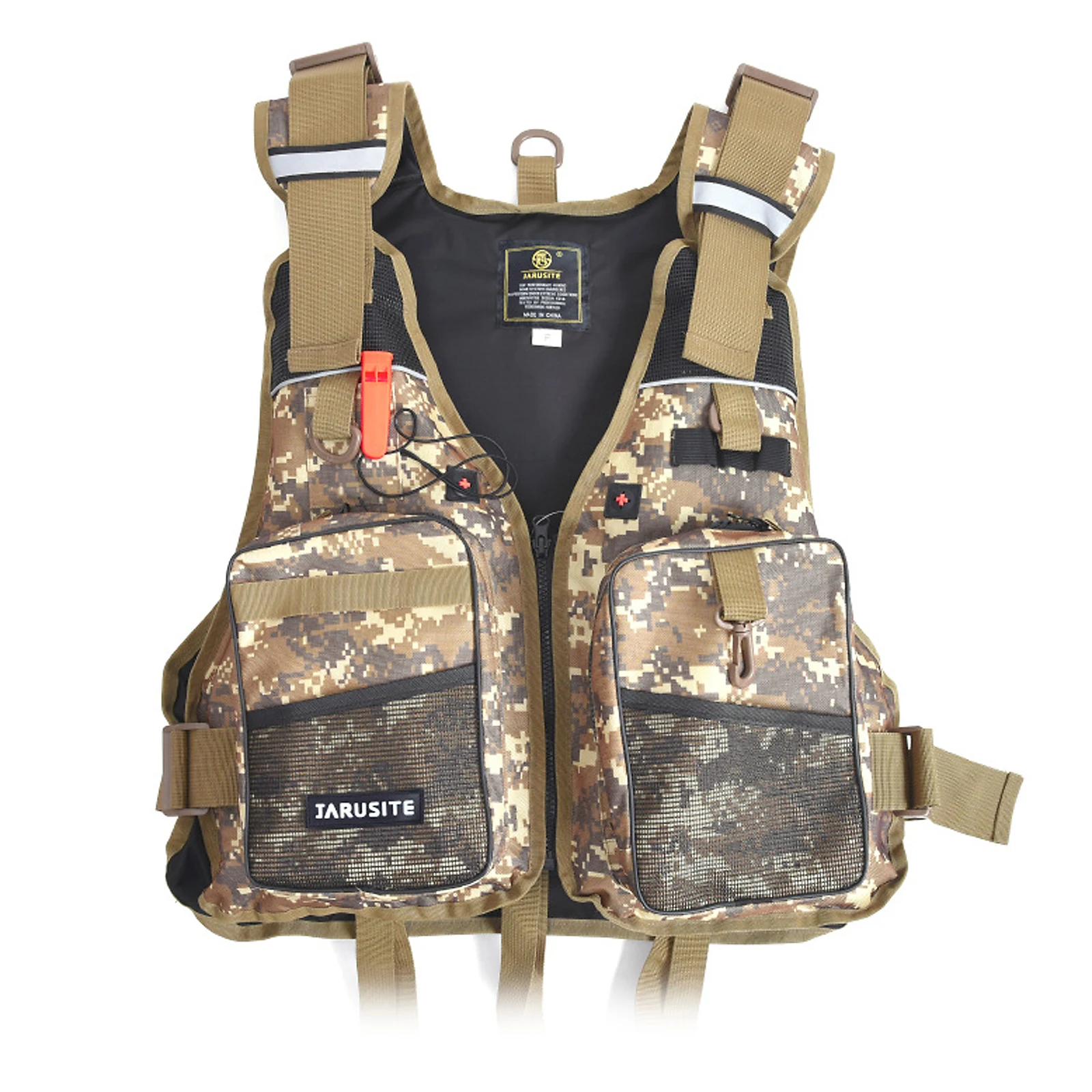 

Fishing Jacket Vest Fly Fishing Vest Outdoor Fishing Jacket Vest Pack with Removable Padding for Camping Hiking Hunting Fishing