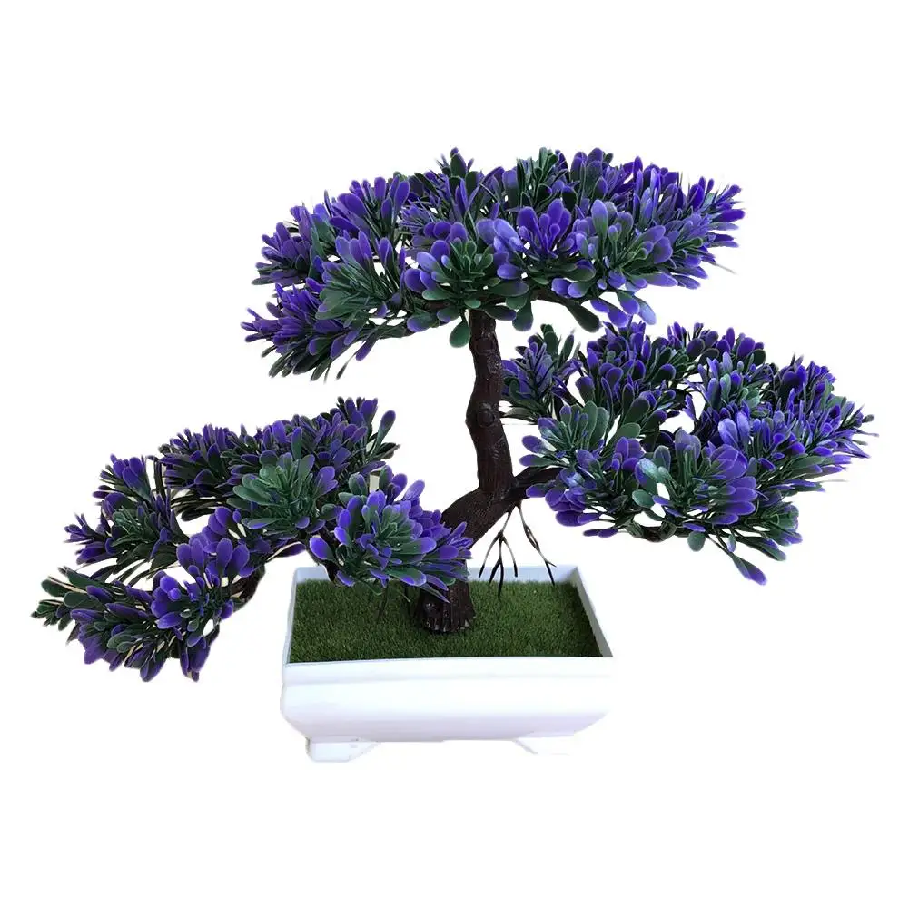 

Artificial Tree Bonsai Lotus Pine Ganoderma Tree Home Environmental Protection Nontoxic Decoration Potted