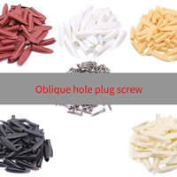 100pc plastic oblique hole plug screw cover woodworking accessories oblique hole locator drill guide set oblique hole plug screw