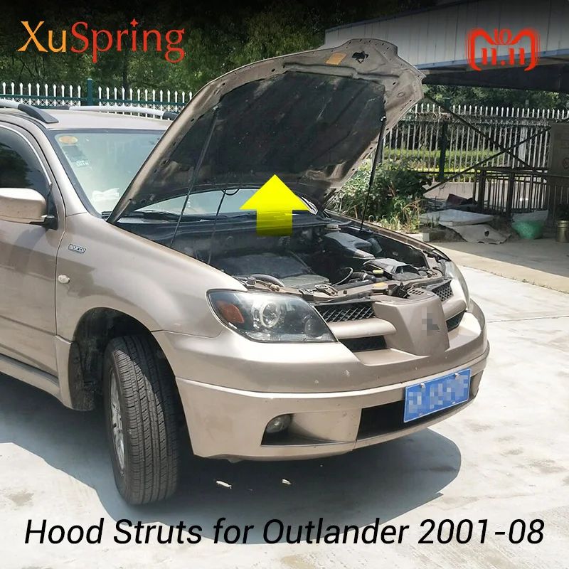 Для Mitsubishi Outlander CU/ZE/ZF 2001-2008 ремонт капота Газовый амортизатор пружинная амортизационная стойка опорная штанга автомобильный-Стайлинг