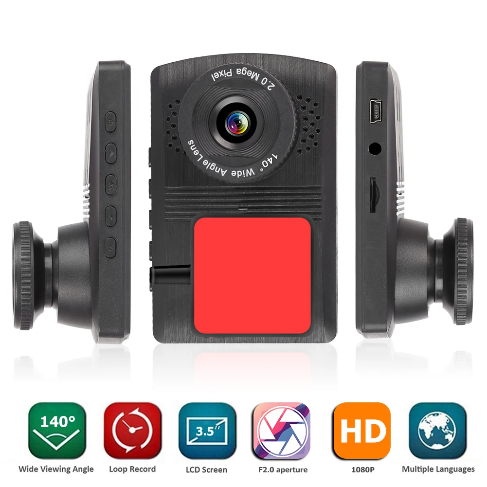 V10 1080p Full HD Видеорегистраторы для автомобилей приборной панели Камера 140 градусов