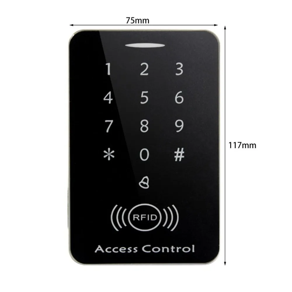 

LESHP RFID Standalone Access Control Touch Keypad System Digital Keyboard Door Lock Controller RFID Card Reader with 10pcs Keys
