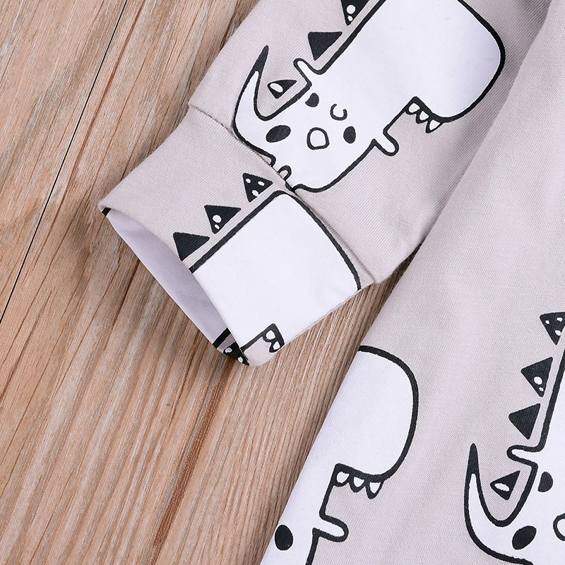 Детский спортивный костюм тренд круглый вырез длинный рукав динозавр Детские