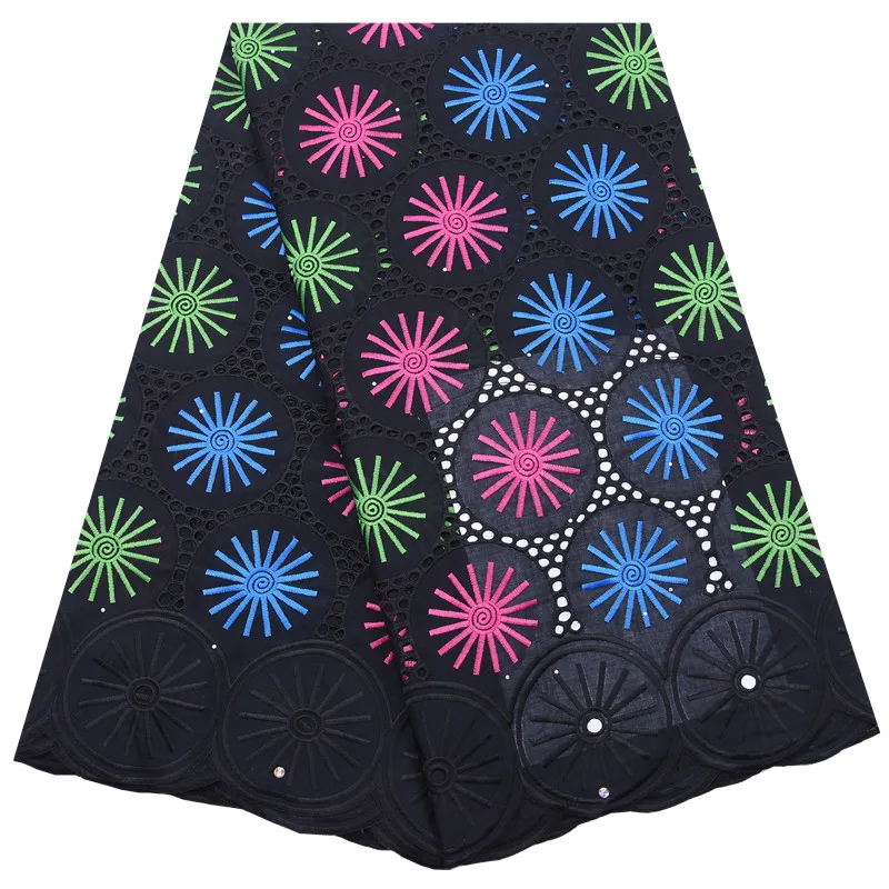 Kalume африканский тюль швейцарская хлопковая кружевная ткань красочная