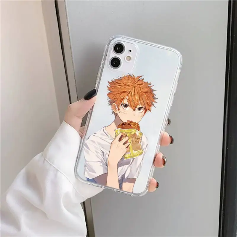 

Anime Haikyuu Love Volleyball Phone Case Transparent soft For iphone 5 5s 5c se 6 6s 7 8 11 12 plus mini x xs xr pro max