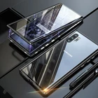 Магнитный чехол для Samsung Galaxy A90, A80, A60, A40, A20, A30, A10, A50S, A50, A70, 360, роскошный двойной стеклянный чехол с защитой от падения