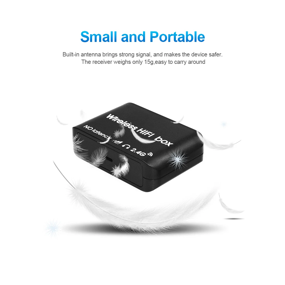 

Wireless 2.4G HIFI/No Delay Audio Transmitter High-fidelity Wireless Audio Transmitter Audio Receiver