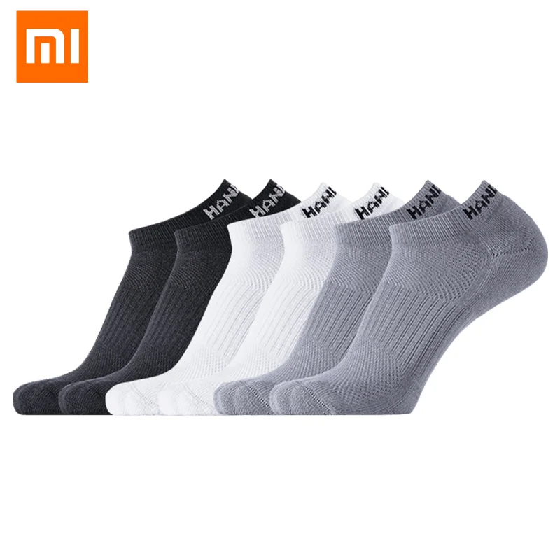 3 пары MI Mijia спортивные носки мужские короткие деловые повседневные однотонные