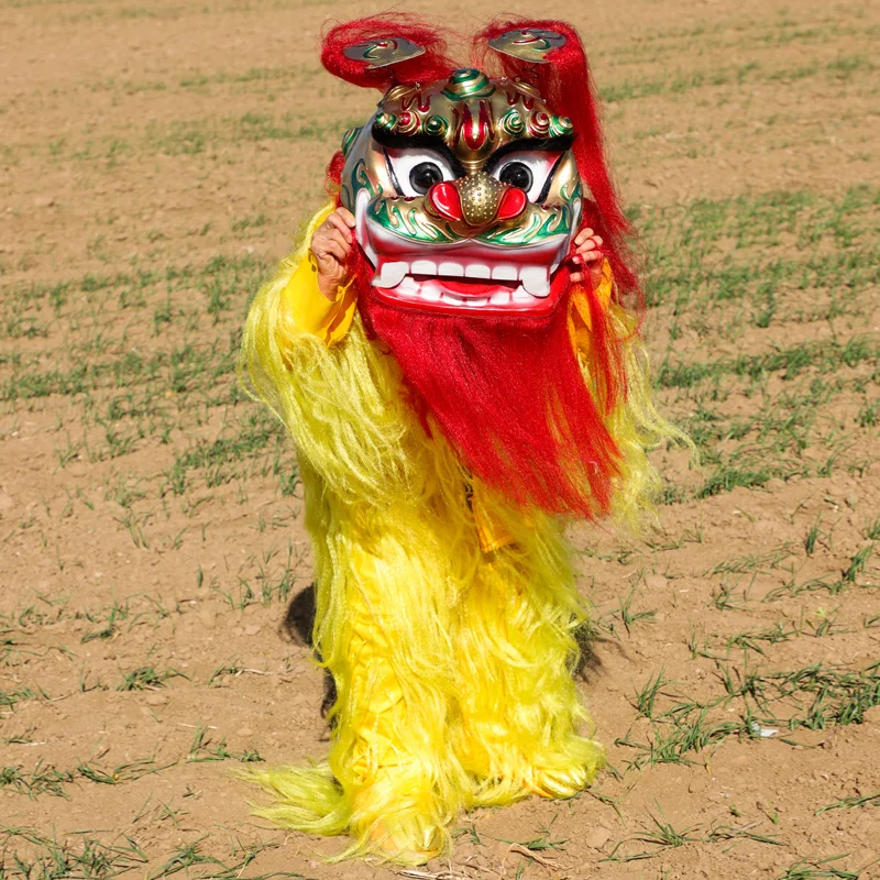 Рекламный китайский костюм для одного человека взрослых танца льва детей и