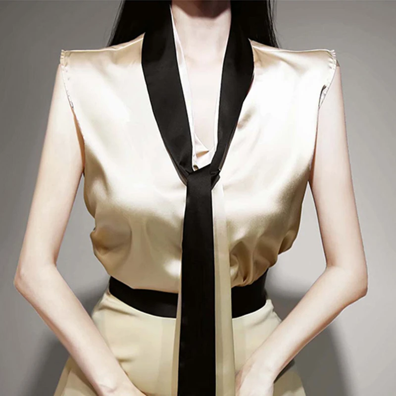 

new arrival fashion korean style acetate sets for women summer OL simple elegant temperament top and skirt two piece sets